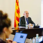 El conseller de Acción Exterior y Unión Europea de la Generalitat, Jaume Duch, en la Comisión Interdepartamental de Acción Exterior