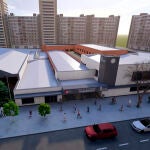 Recreación del proyecto de reforma de la estación de autobuses de Valladolid