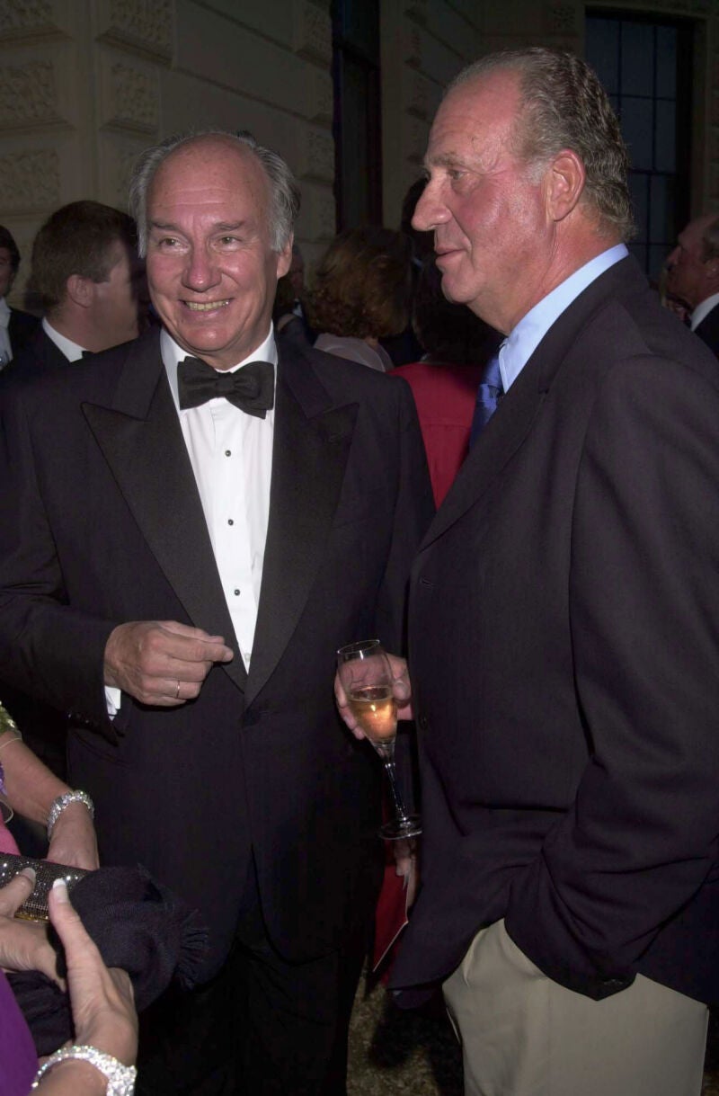 Aga Khan IV jutno al Rey Juan Carlos I