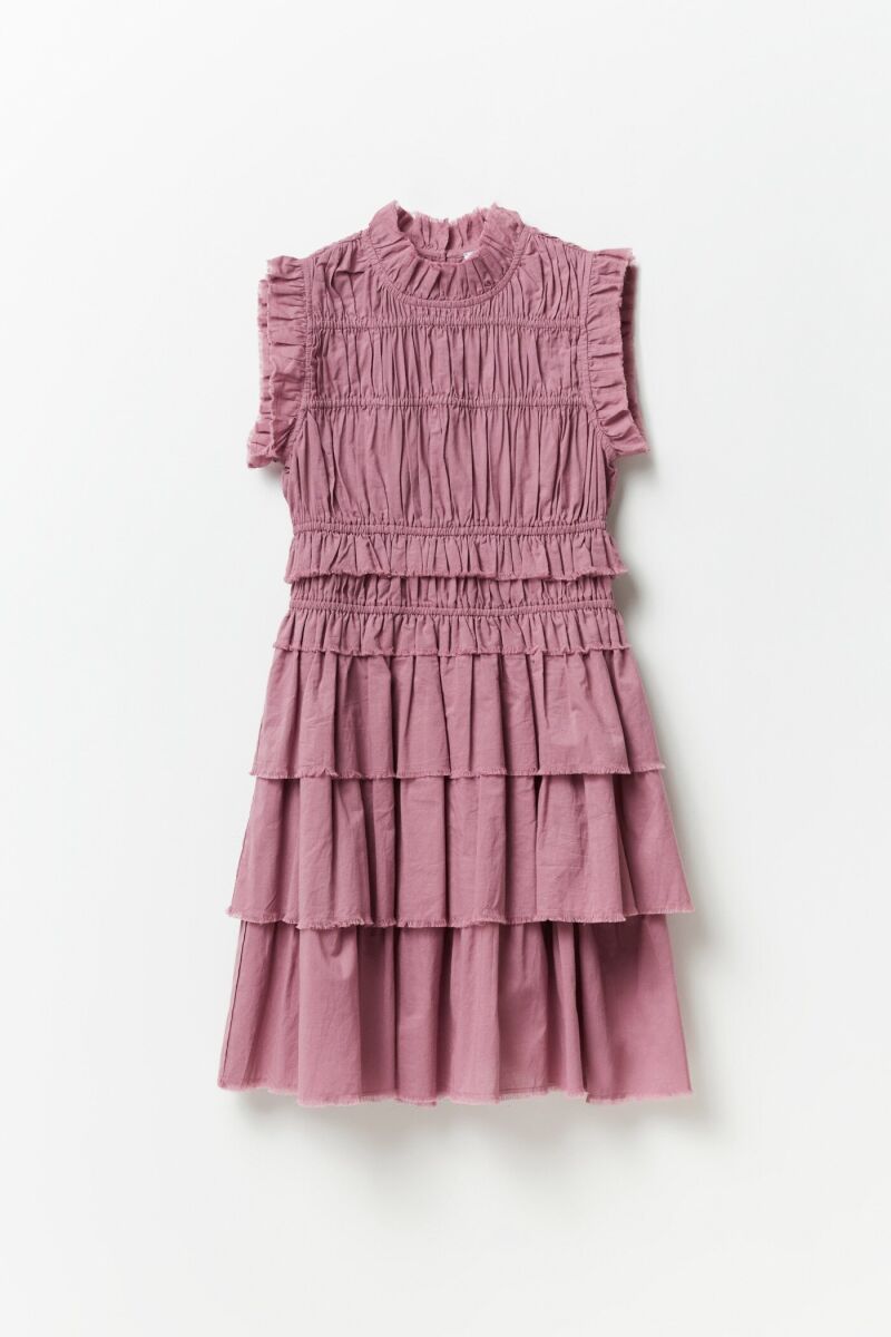 Vestido con volantes.