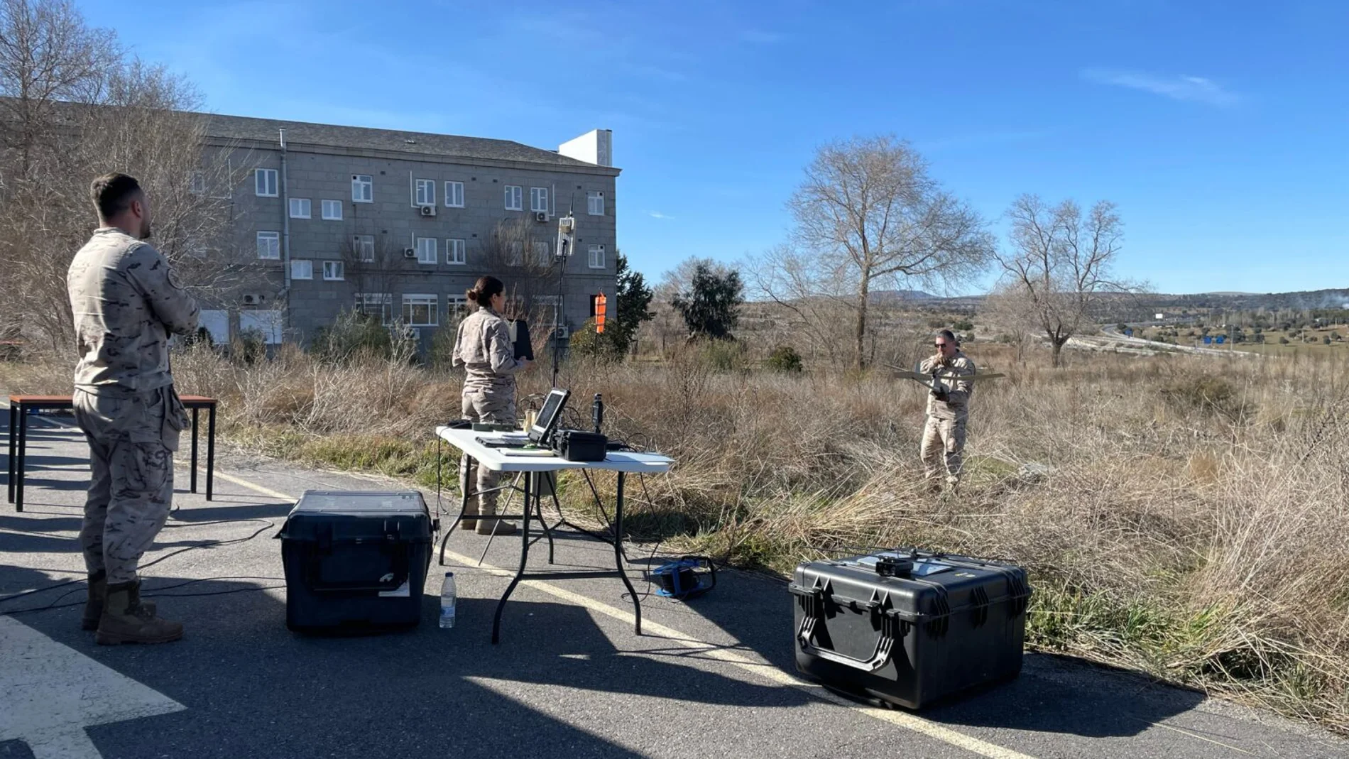 Exhibición de drones en las II Jornadas de Orientación Laboral de las Fuerzas Armadas de la UCAV
