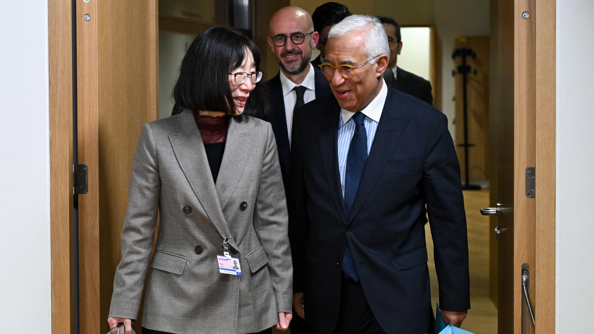 El presidente del Consejo Europeo, António Costa, se reúne con la presidenta del TPI, Tomoko Akane REMITIDA / HANDOUT por UE/SIERAKOWSKI FREDERIC Fotografía remitida a medios de comunicación exclusivamente para ilustrar la noticia a la que hace referencia la imagen, y citando la procedencia de la imagen en la firma 06/02/2025
