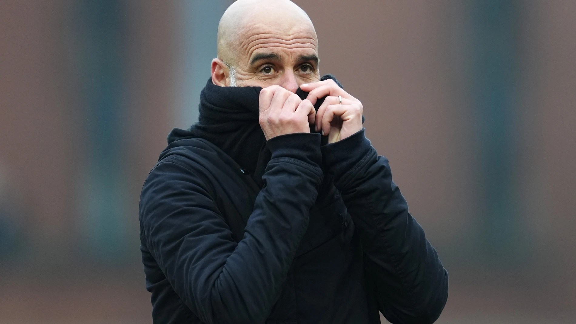 Pep Guardiola, en el partido ante el Leyton Orient
