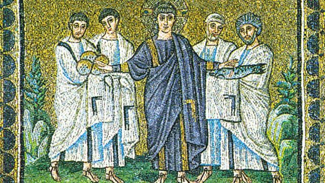 Mosaico de la Iglesia de San Apolinar el Nuevo, Ravena, Italia