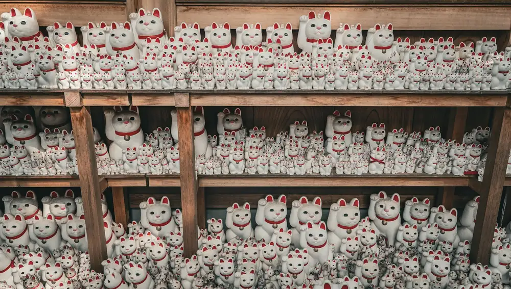 Templo gatos de la suerte