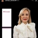 Carmen Lomana con look perfecto para el 'Pescaíto'.