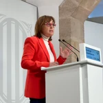 La consellera de Territorio, Vivienda y Transición Ecológica y portavoz de la Generalitat, Sílvia Paneque, en una rueda de prensa tras el Consell Executiu