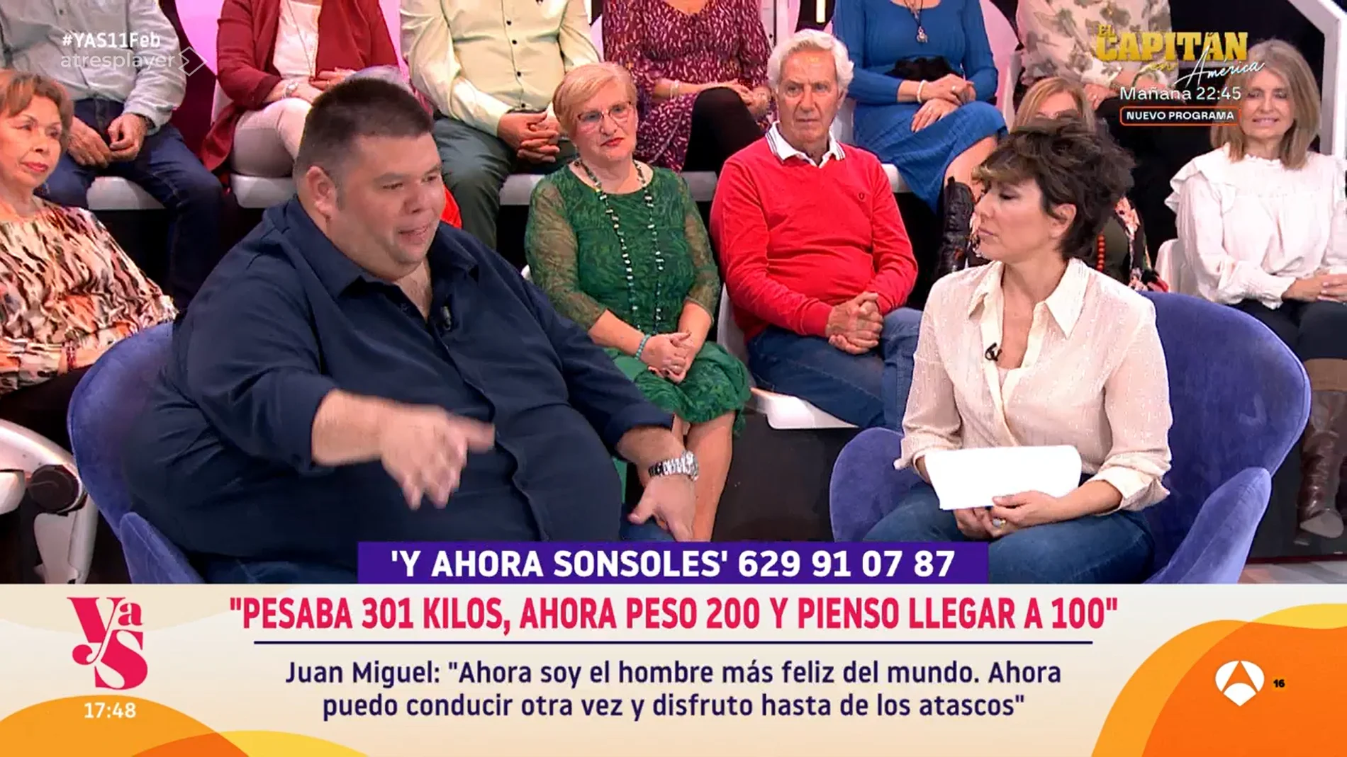 'Y ahora Sonsoles' alucina con Juan Miguel y su gran cambio físico: "No voy a parar hasta quedarme como Topuria"