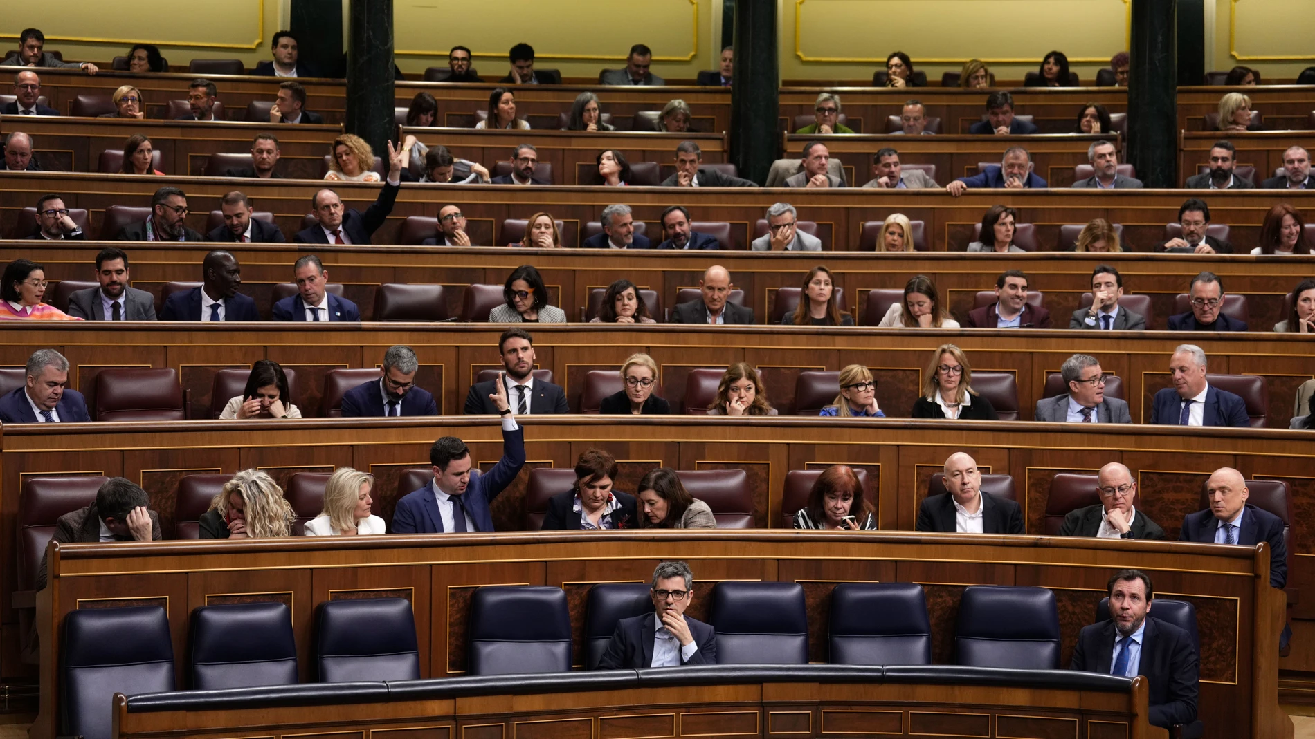 MADRID, 11/02/2025.- Fotografía general este martes, del pleno del Congreso de los Diputados celebrado en Madrid. EFE/ Borja Sánchez-trillo