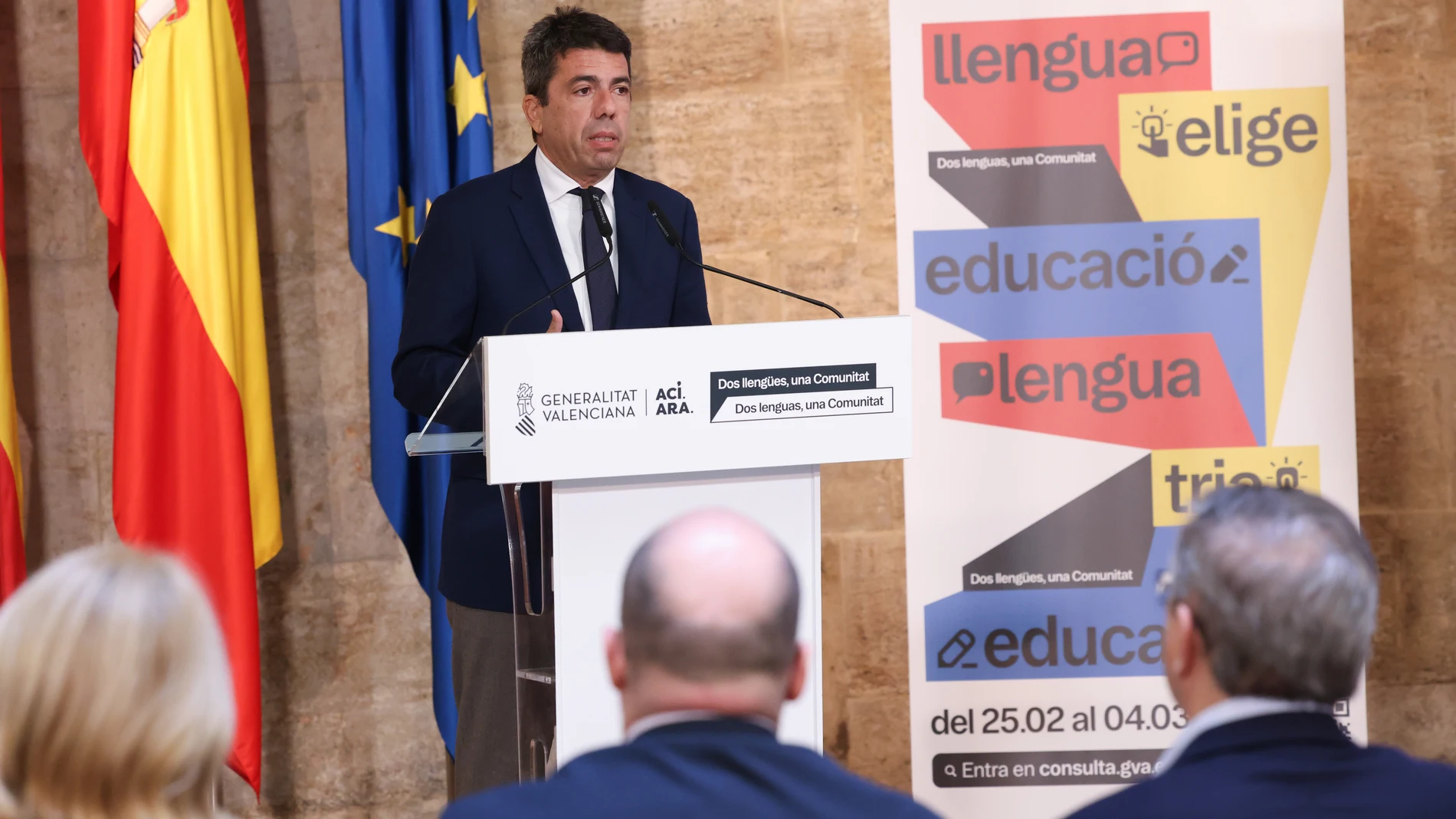 El presidente de la Generalitat, Carlos Mazón