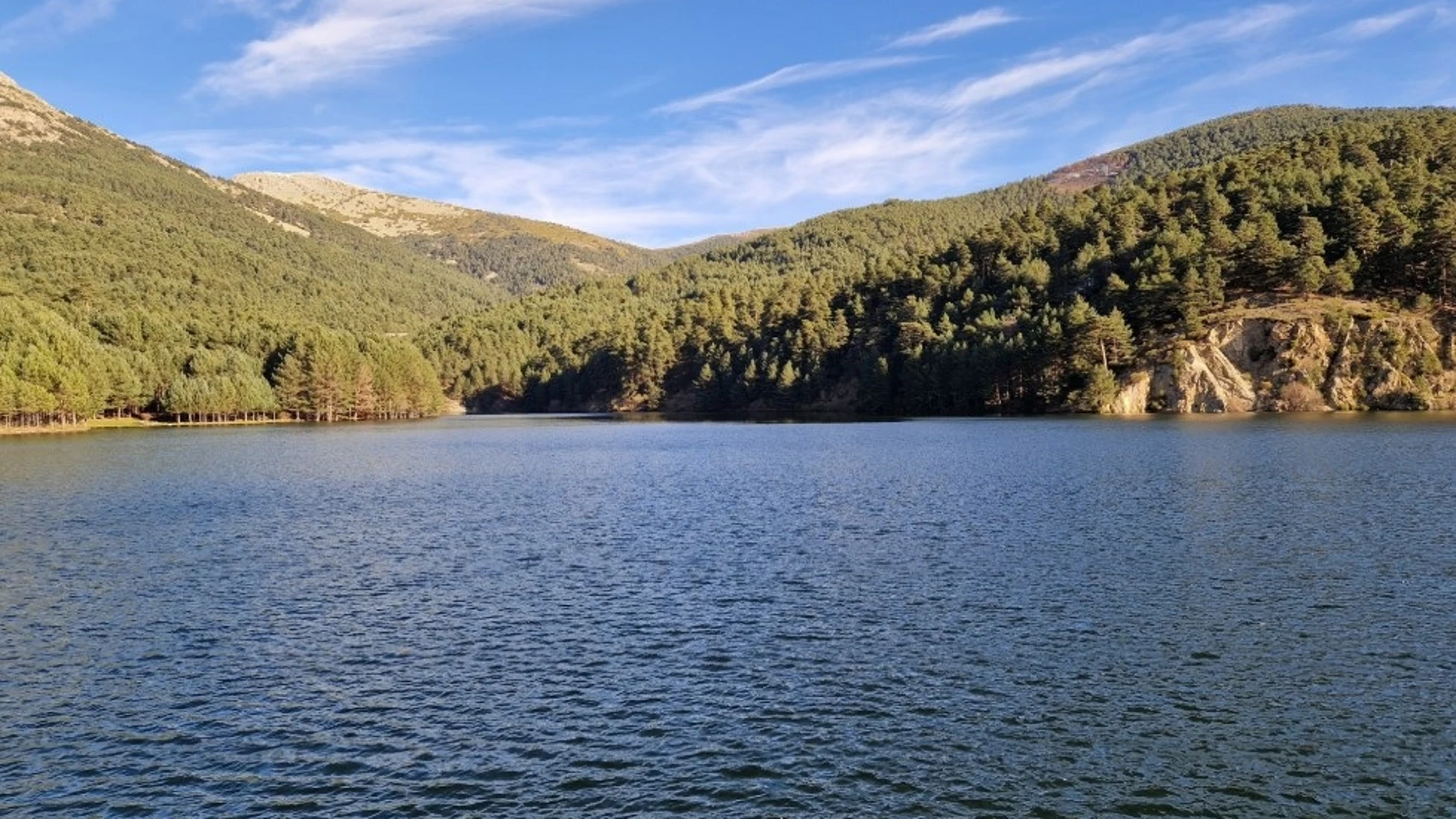 Imagen del Embalse de El Tejo, en El Espinar (Segovia)
