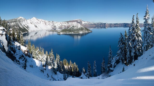 Lago del Cráter, en Oregón 