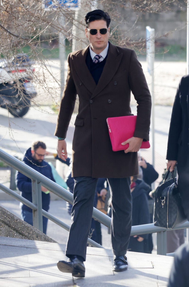 Luis Medina, a su llegada a la Audiencia Provincial