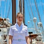 La princesa Leonor a bordo del buque escuela Juan Sebastián Elcano llega a Brasil 