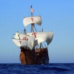 Una réplica de la Nao Trinidad, la nave capitana de la primera vuelta al mundo, se puede visitar en Puerto de Mazarrón