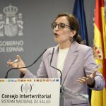 La ministra de Sanidad, Mónica García
