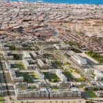 Recreación del futuro barrio de más de mil viviendas Cortijo Merino