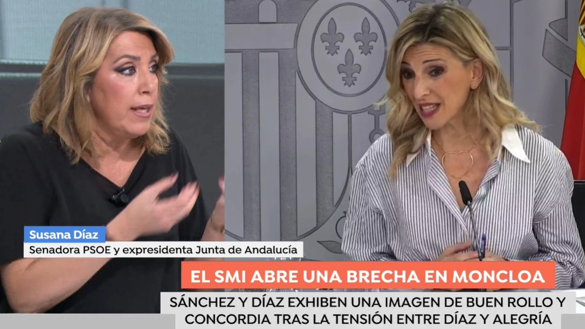 Susana Díaz estalla indignada contra Yolanda Díaz: "Me parece de mala persona"
