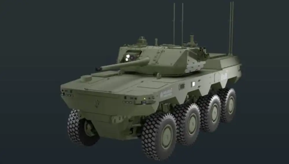 HAVOC RCV con el módulo de combate MCT-30 de Konsberg.