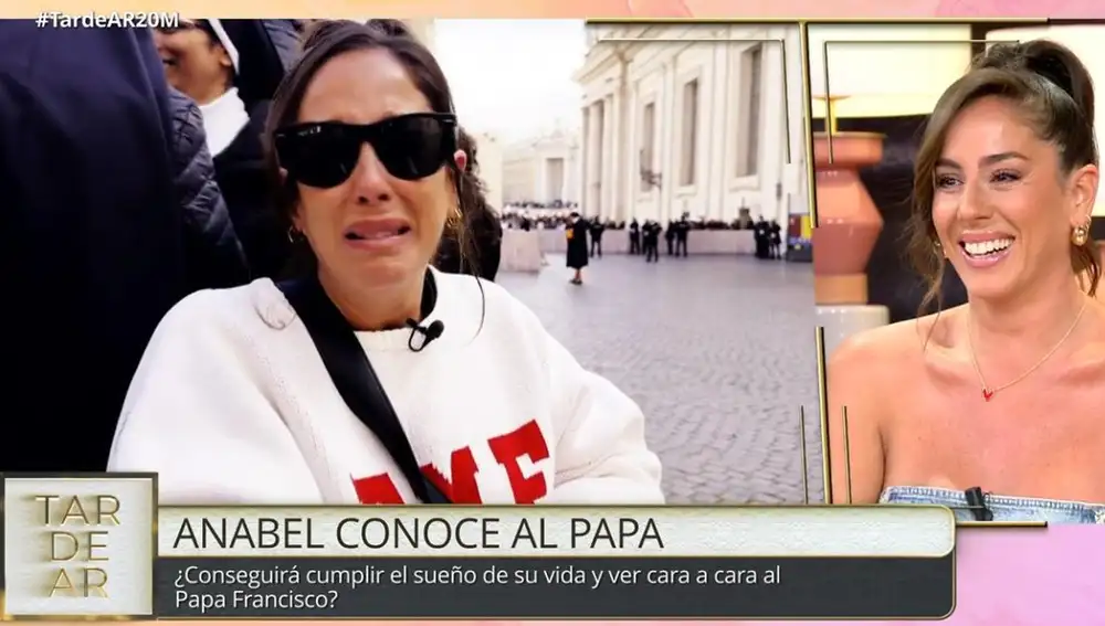 Anabel Pantoja conoce al Papa