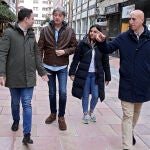 El secretario general electo del PSOE de Castilla y León, Carlos Martínez, participa en un encuentro con la militancia en León con el alcalde, José Antonio Díez y el secretario provincial Javier Cendón