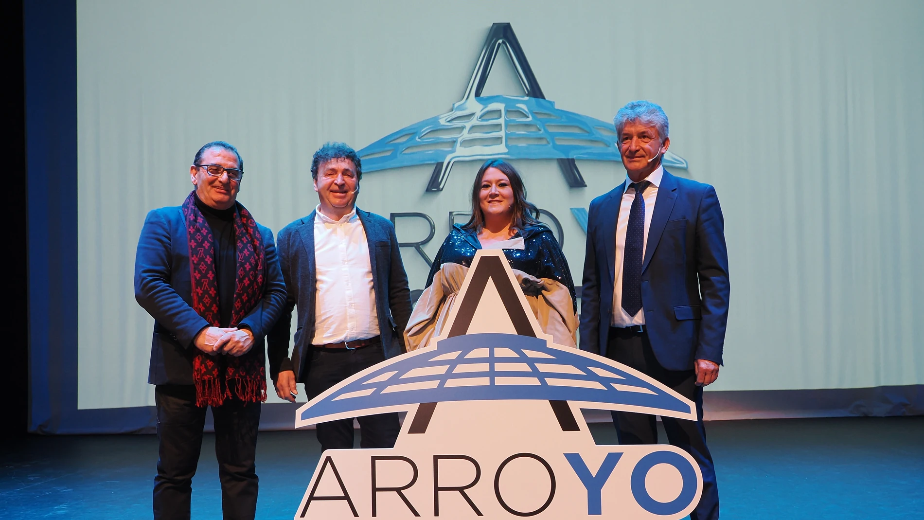El alcalde de Arroyo de la Encomienda, Sarbelio Fernández, presenta "Arroyo Esfera" junto a la concejala Ana Sánchez, Narciso Prieto y Juanjo Rodríguez
