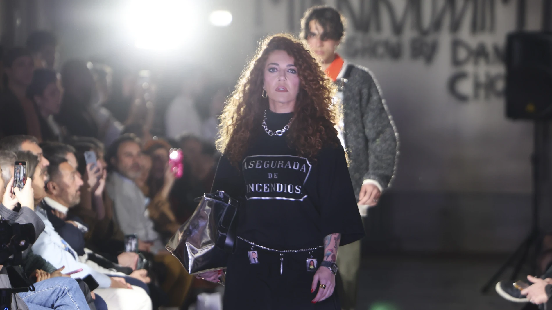 Sofía Cristo debutando como modelo.