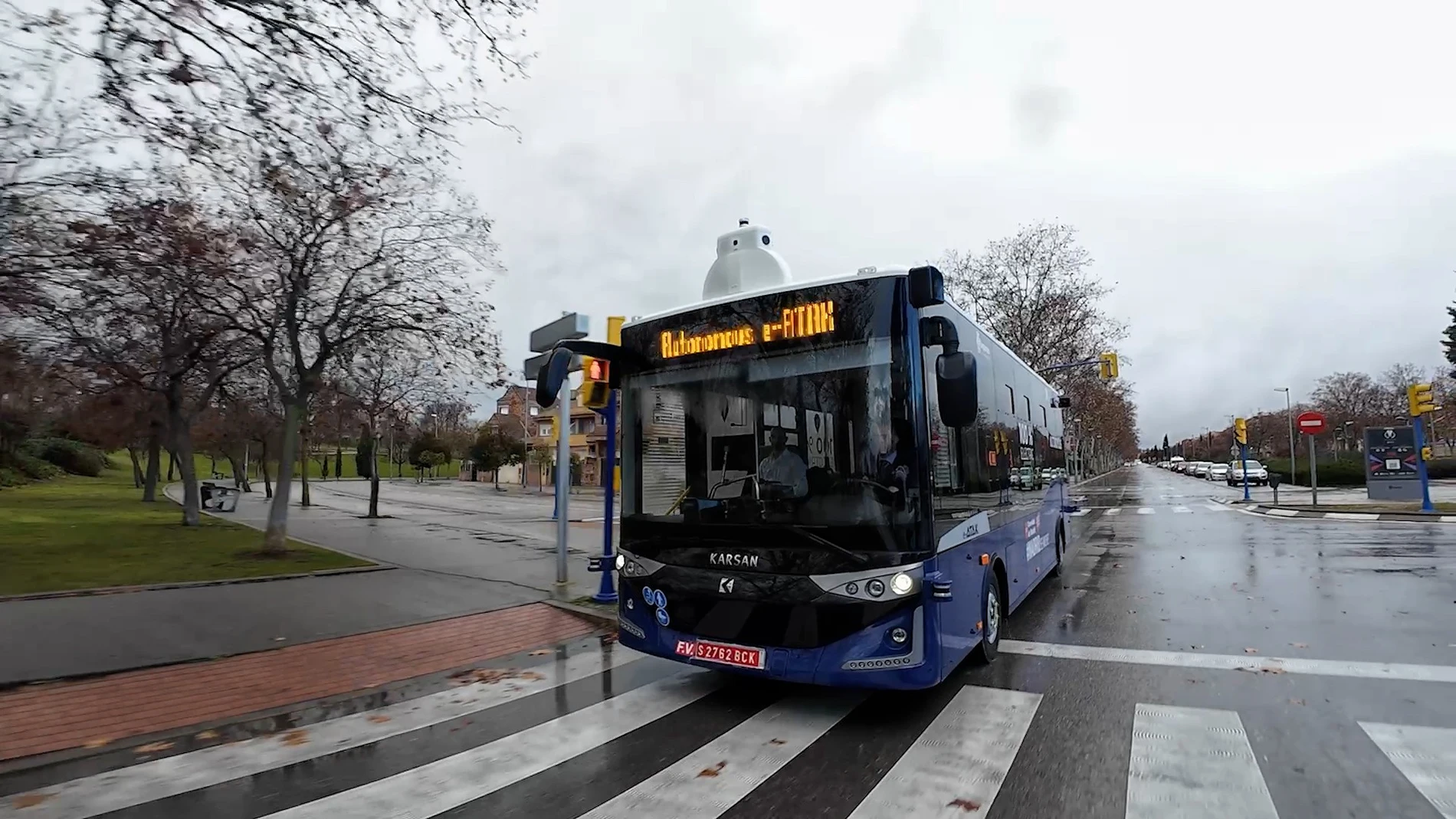 Este es el primer autobús urbano autónomo que ha circulado en Leganés