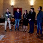 El presidente de la Diputación de Valladolid, Conrado Íscar, visita la nueva sala de Estancias Medievales en el Castillo de Fuensaldaña