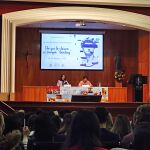 La rectora de la UCAV, María del Rosario Sáez Yuguero; y Miriam Ramos, coordinadora nacional del EUC, inauguran el 85º Encuentro Universitario