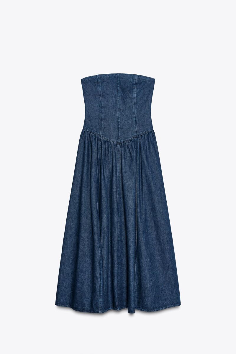 Vestido midi denim