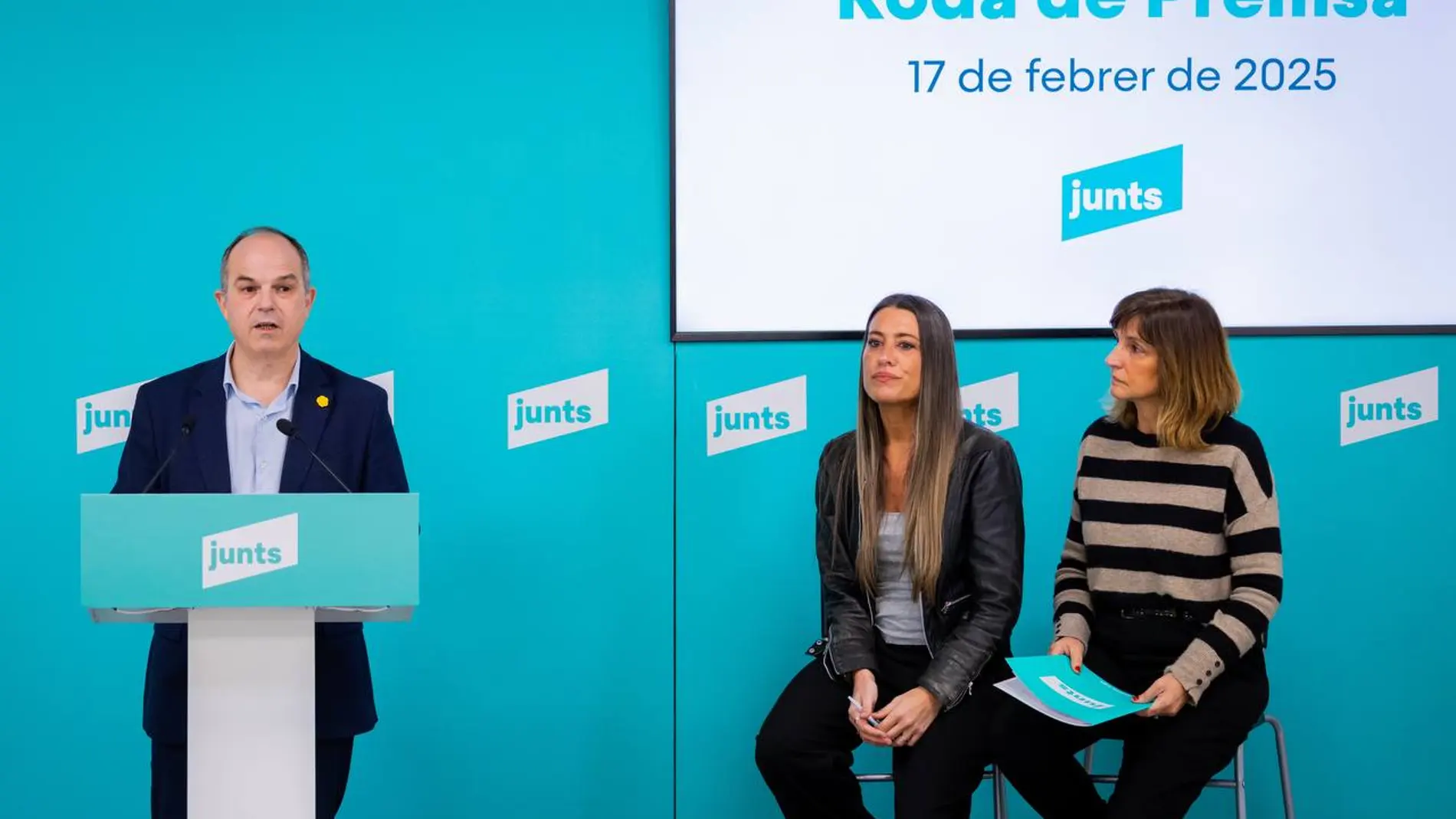 Jordi Turull, Miriam Nogueras y Glòria Freixa