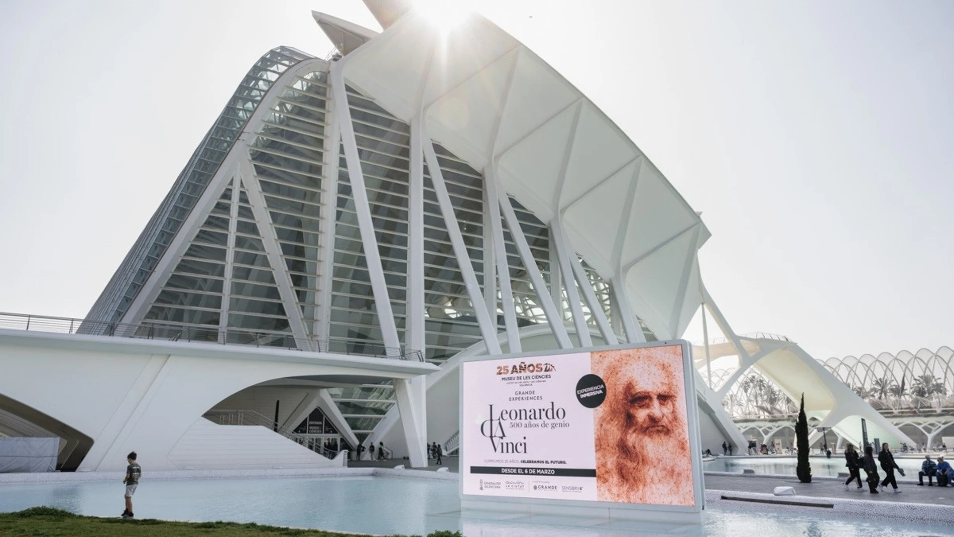 Exposición de leonardi Da Vinci en la Ciudad de las Artes y las Ciencias REMITIDA / HANDOUT por GVA Fotografía remitida a medios de comunicación exclusivamente para ilustrar la noticia a la que hace referencia la imagen, y citando la procedencia de la imagen en la firma 17/02/2025