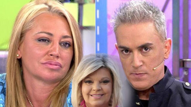 Belén Esteban y Kiko Hernández junto a Terelu Campos
