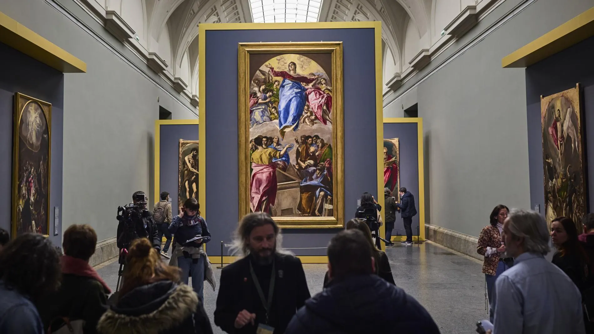 El gran lienzo de "La Asunción" vuelve al Museo del Prado para exponerse junto a las obras que el Greco realizó para la iglesia del Monasterio de Santo Domingo el Antiguo de Toledo Podrá visitarse a partir del 18 de febrero en la exposición “El Greco. Santo Domingo el Antiguo”.
