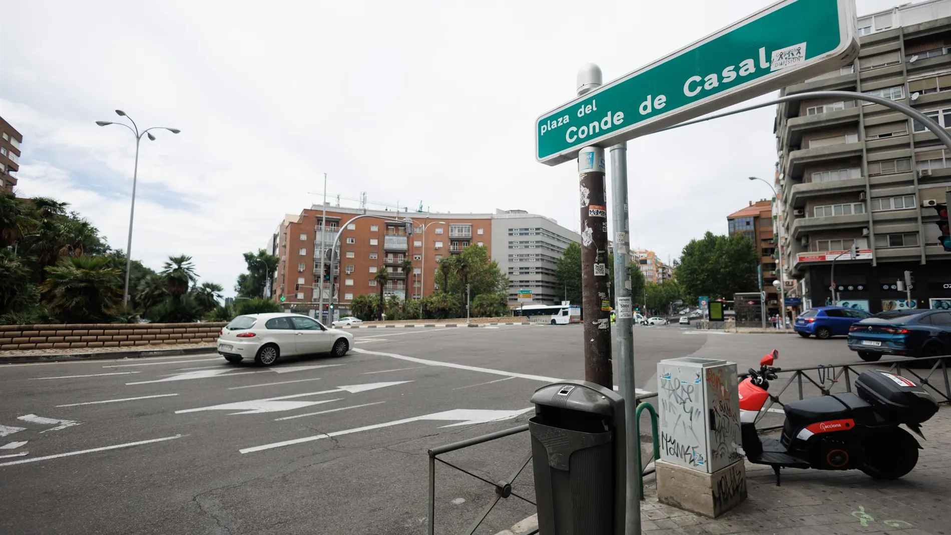 MADRID.-Comienzan los cortes de tráfico este martes por las obras de construcción del intercambiador de Conde de Casal