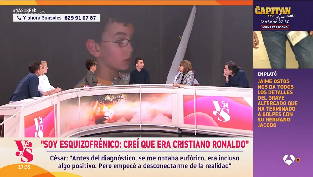 César sorprende a todos en 'Y ahora Sonsoles' con su llamativo testimonio: "He creído ser Cristiano Ronaldo y el Niño Jesús"