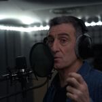 Luis Zahera durante la grabación de la adaptación