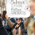 Manifestación para exigir una sanidad pública digna en Ceuta, a 19 de febrero de 2025
