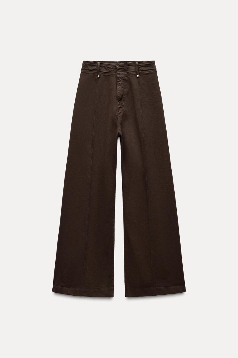Jeans ZW collection wide leg tiro alto