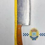 Detenida en Lugo una mujer que amenazaba a viandantes con un cuchillo carnicero
