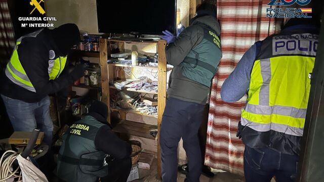 Agentes de la Policía Nacional y la Guardia Civil