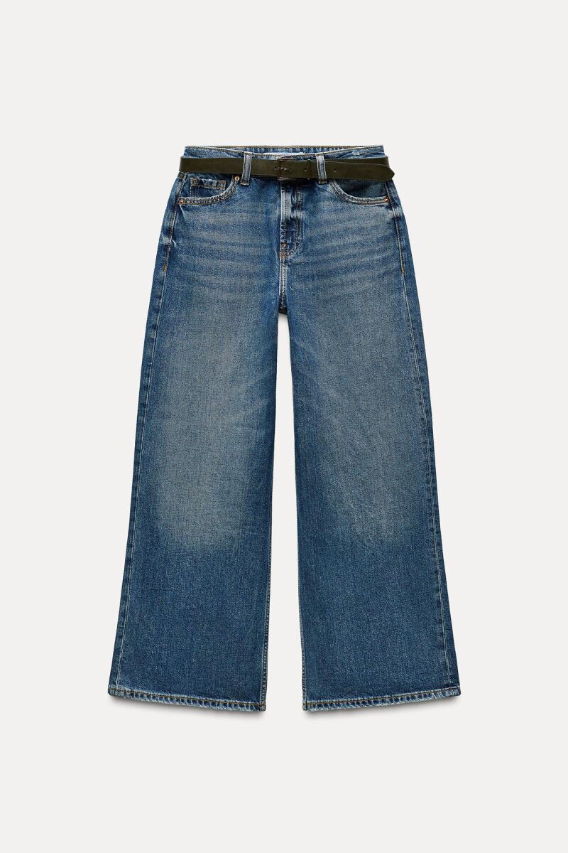 Jeans Z1975 culotte tiro alto con cinturón