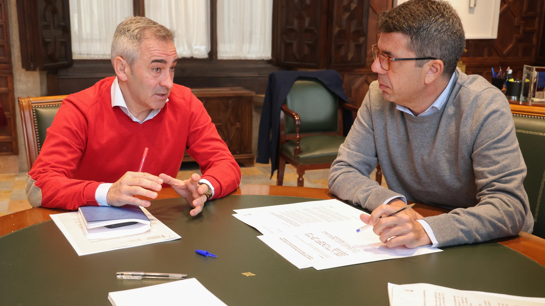 Miguel Barrachina y Carlos Mazón