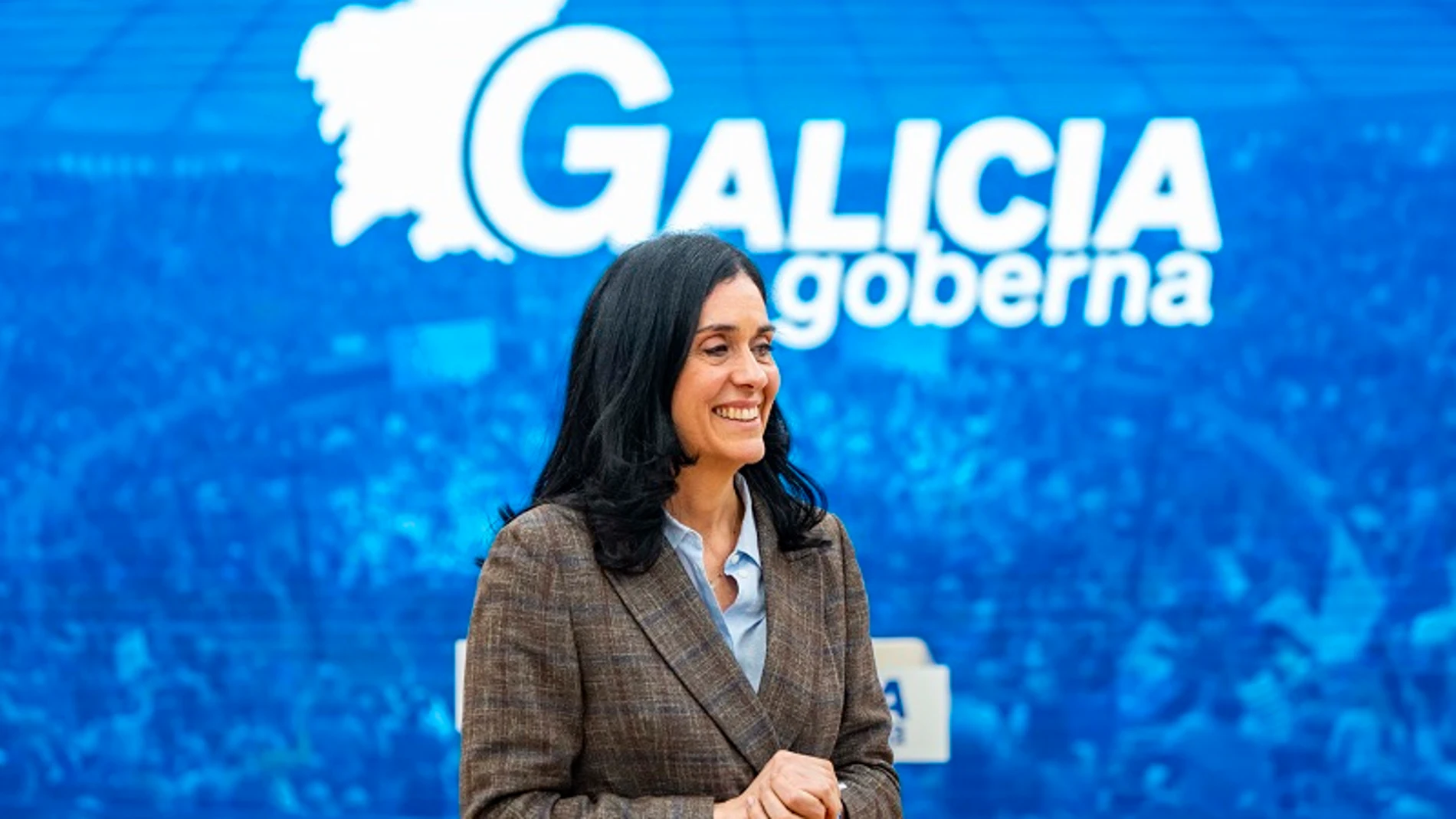 La secretaria general del PPdeG, hoy, en su comparecencia ante los medios.