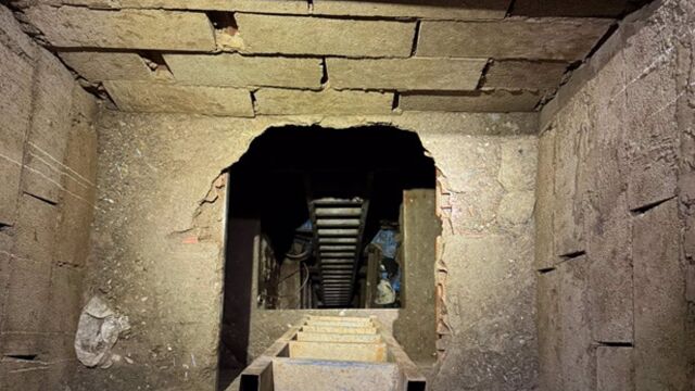 Imagen del narcotúnel que unía Ceuta con Marruecos