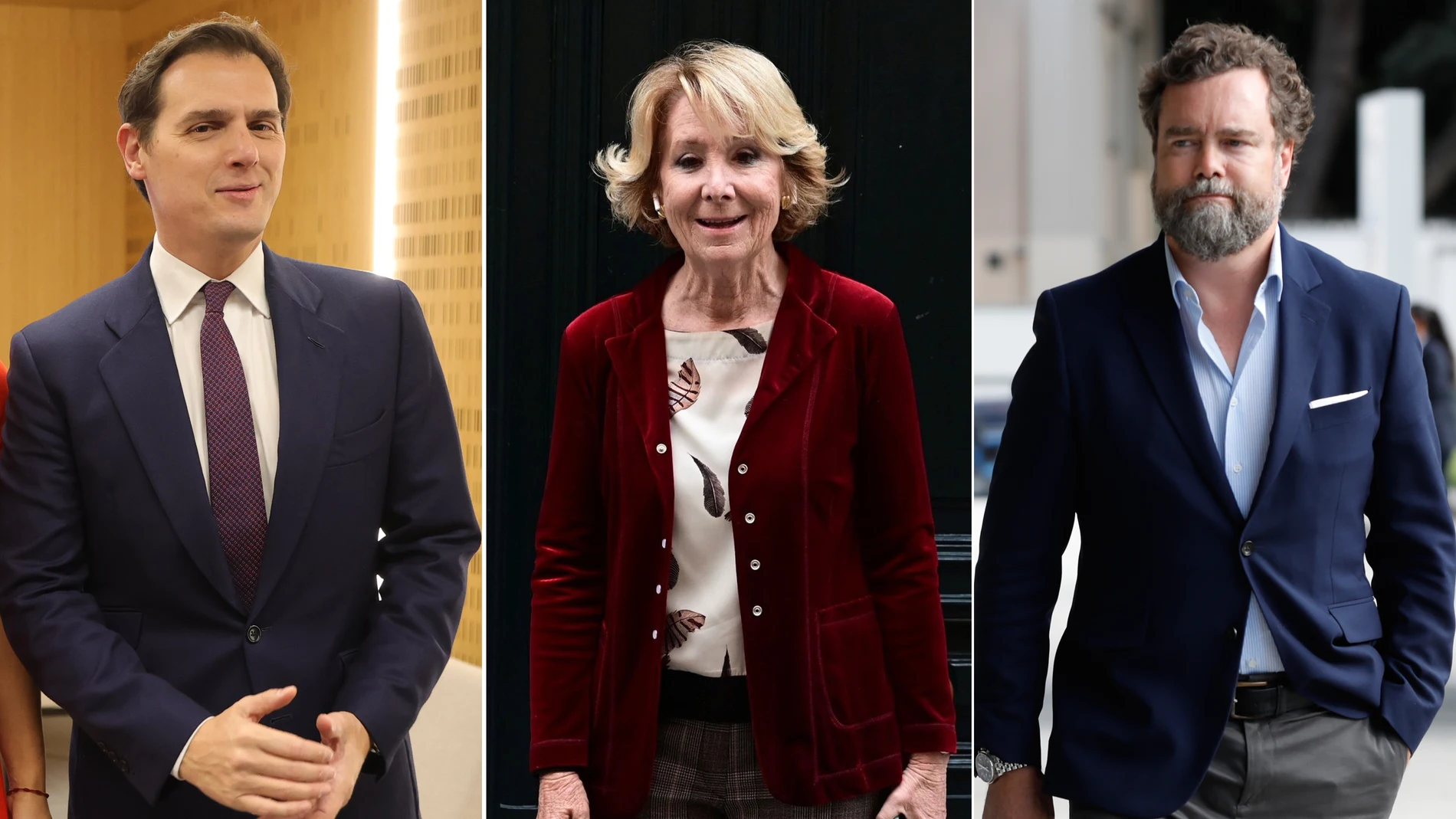 Albert Rivera, Esperanza Aguirre e Iván Espinosa de los Monteros.