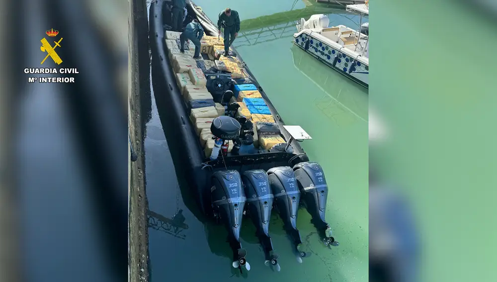 Cae una banda de narcos en Huelva con 12 detenidos y 5.000 kilos de hachís incautados