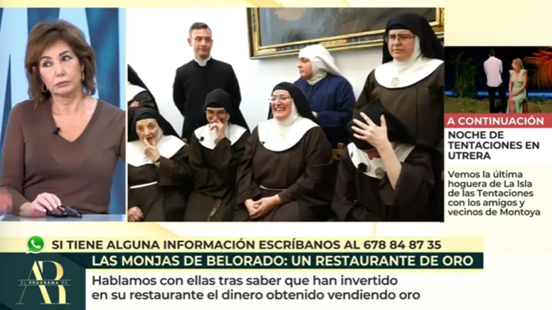Ana Rosa Quintana y las monjas de Belorado