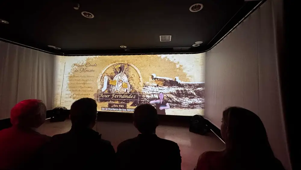 Un instante del audiovisual que puede verse en el Aula Virtual del castillo de peñafiel